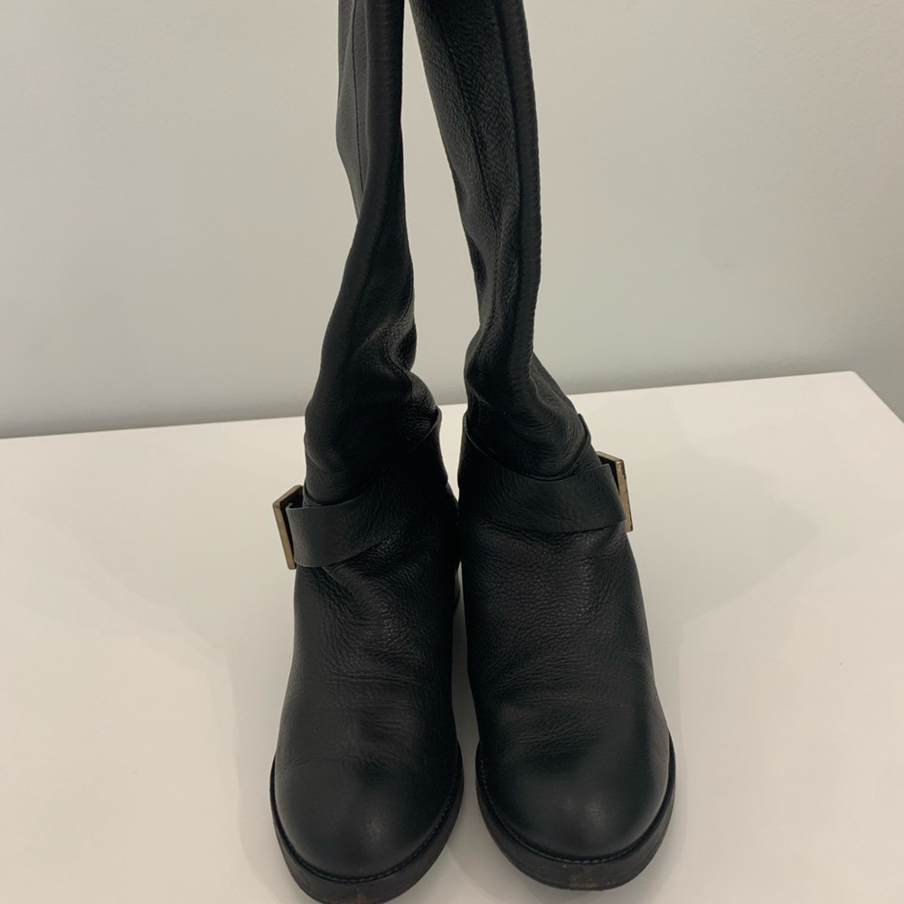 Chloe Black Leather Women's Boots